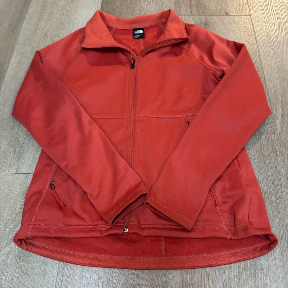 The North Face Orange Zip Up Jacket